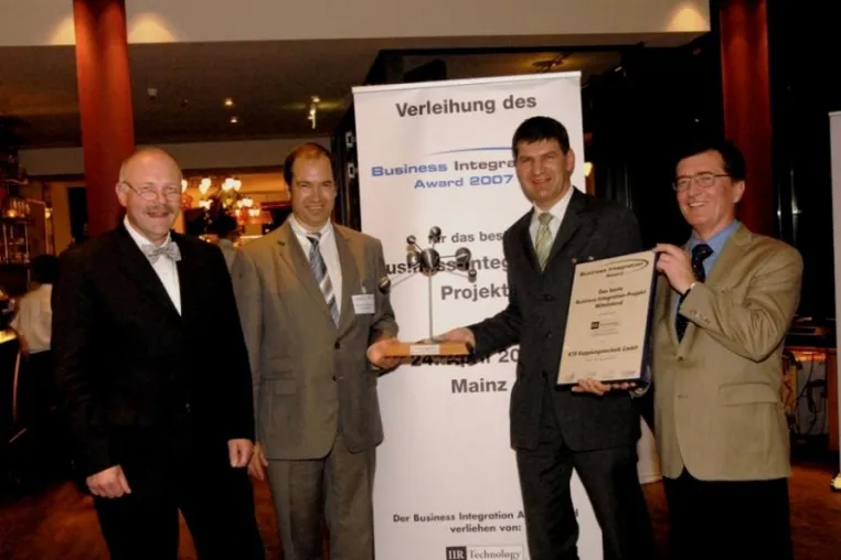 Bild: Business Integration Award geht an KTR Kupplungstechnik und itelligence