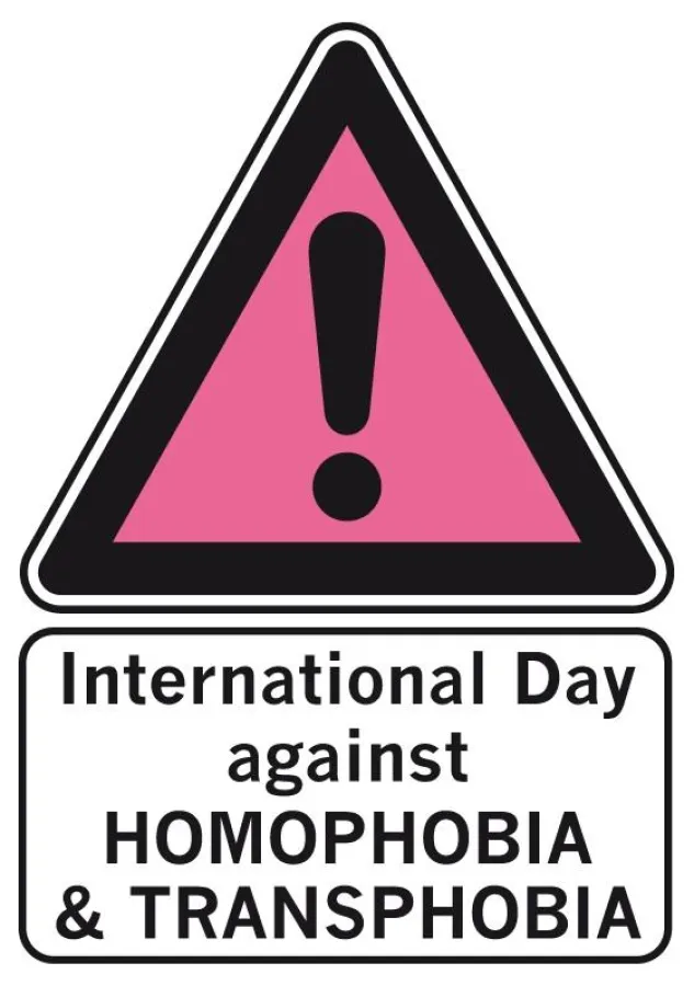 Das Logo des Internationalen Tages gegen Homophobie und Transphobie