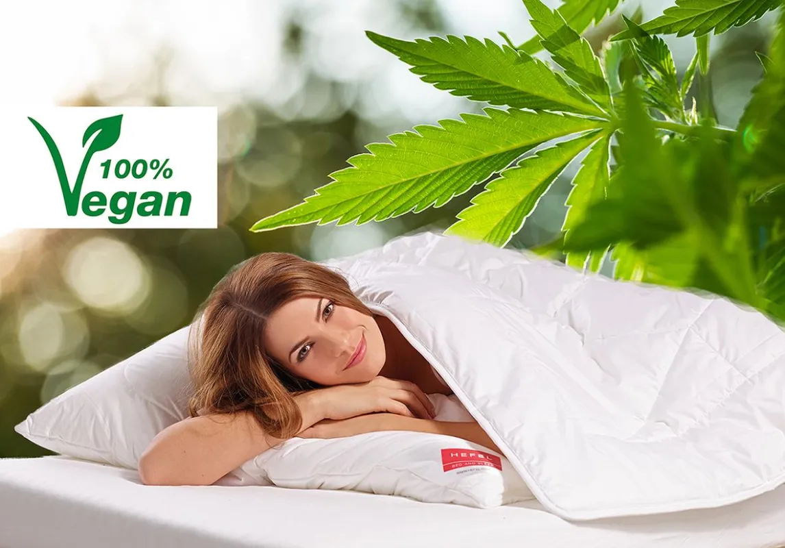 Rein vegan: die neue HEFEL Bio-Hanf Bettdecke