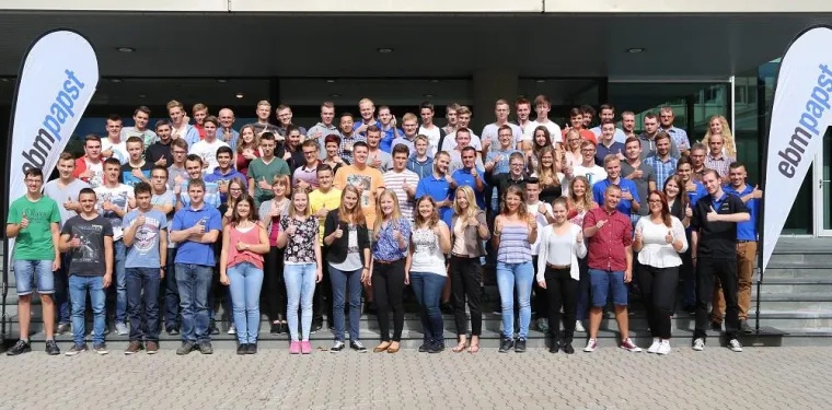 Ausbildungsbeginn bei ebm-papst Bild: Ausbildungsbeginn bei ebm-papst