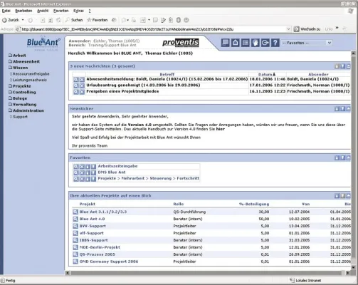 Projektmanagement im Bereich Marketing und Kommunikation - Blue Ant auf der komma 2007 in München Bild: Projektmanagement im Bereich Marketing und Kommunikation - Blue Ant auf der komma 2007 in München