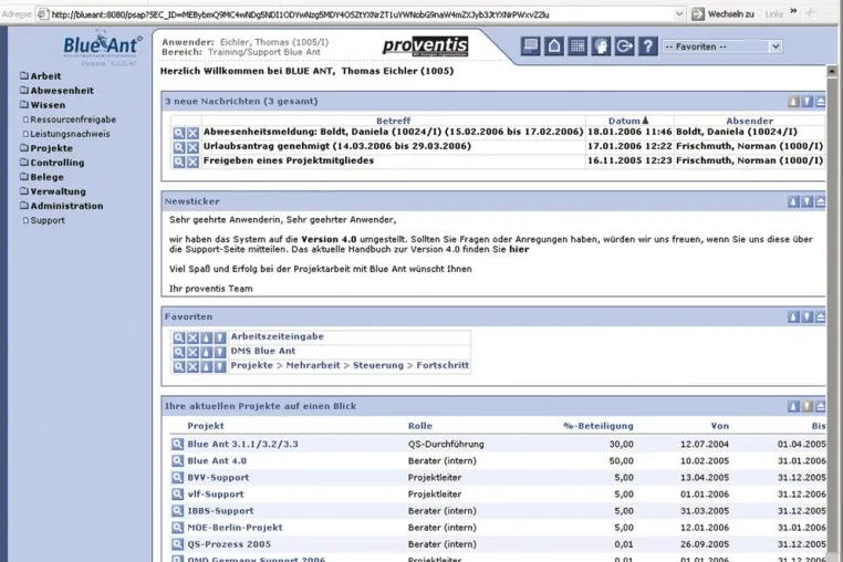 Bild: Projektmanagement im Bereich Marketing und Kommunikation - Blue Ant auf der komma 2007 in München