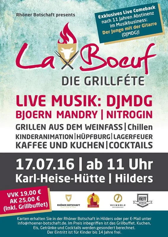 Veranstaltungsplakat La Boeuf