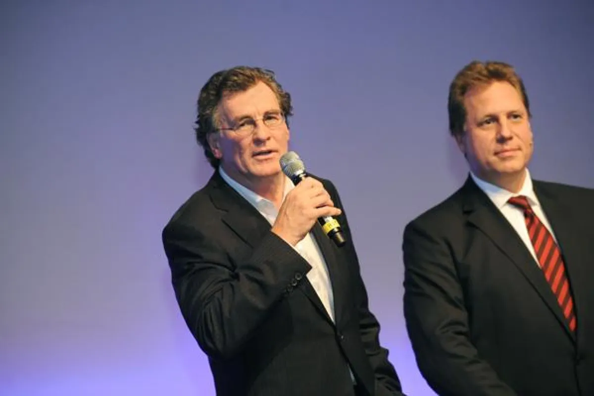 Jürgen Siegloch, Geschäftsführer Burda Direct Group, und Holger Eckstein, Finanzvorstand Hubert Burda Media