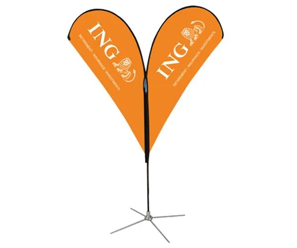 Bild: Beachflag Eventfahnen mit neuem Druckverfahren nun auch beidseitig bedruckbar
