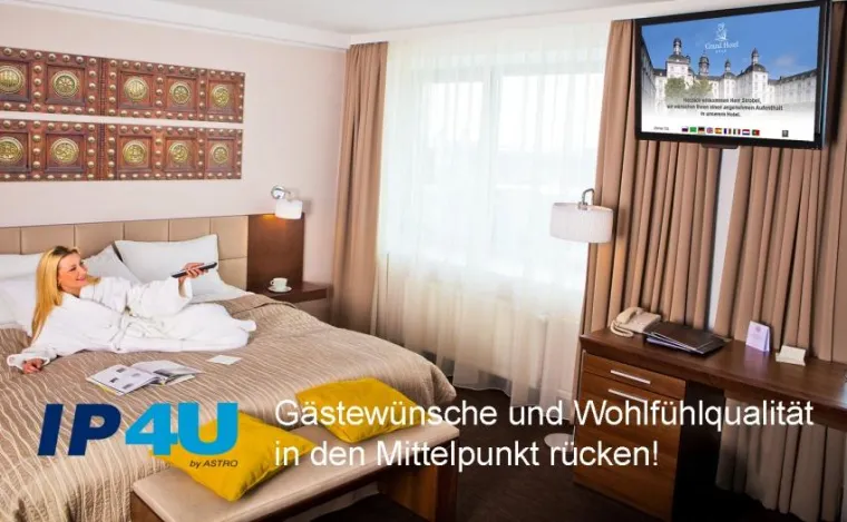 Bild: ASTRO präsentiert auf der Internorga IP-TV Lösung für Hotels