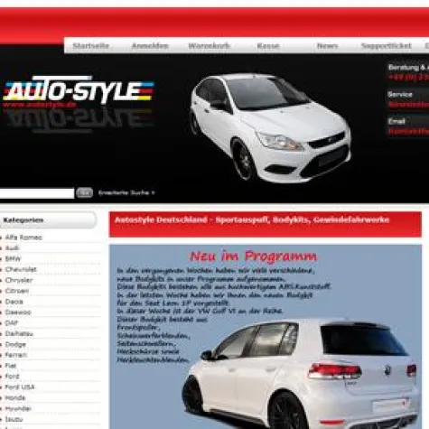 Bild: Autostyle - Autozubehör Onlineshop Deutschland eröffnet.