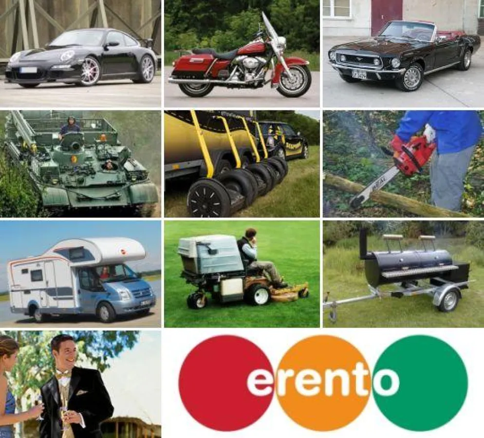 erento: Zehn Dinge, die ein Mann in seinem Leben gemietet haben muss