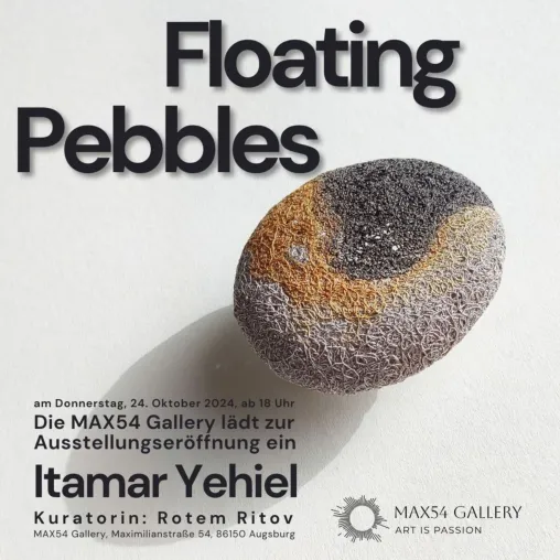 Bild: Itamar Yehiel mit "Floating Pebbles" in der MAX54 Gallery in Augsburg