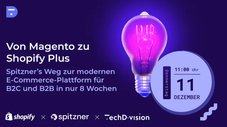 Bild: Webinar: Von Magento zu Shopify Plus in nur 8 Wochen - Insights in ein aktuelles Migrationsprojekt