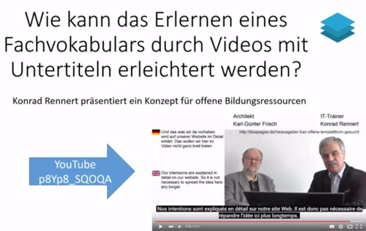 Fachvokabular per Video mit Untertitel erwerben