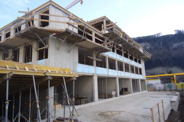 Bild: Rettungszentrale Feldkirch feiert Fertigstellung des Rohbaus