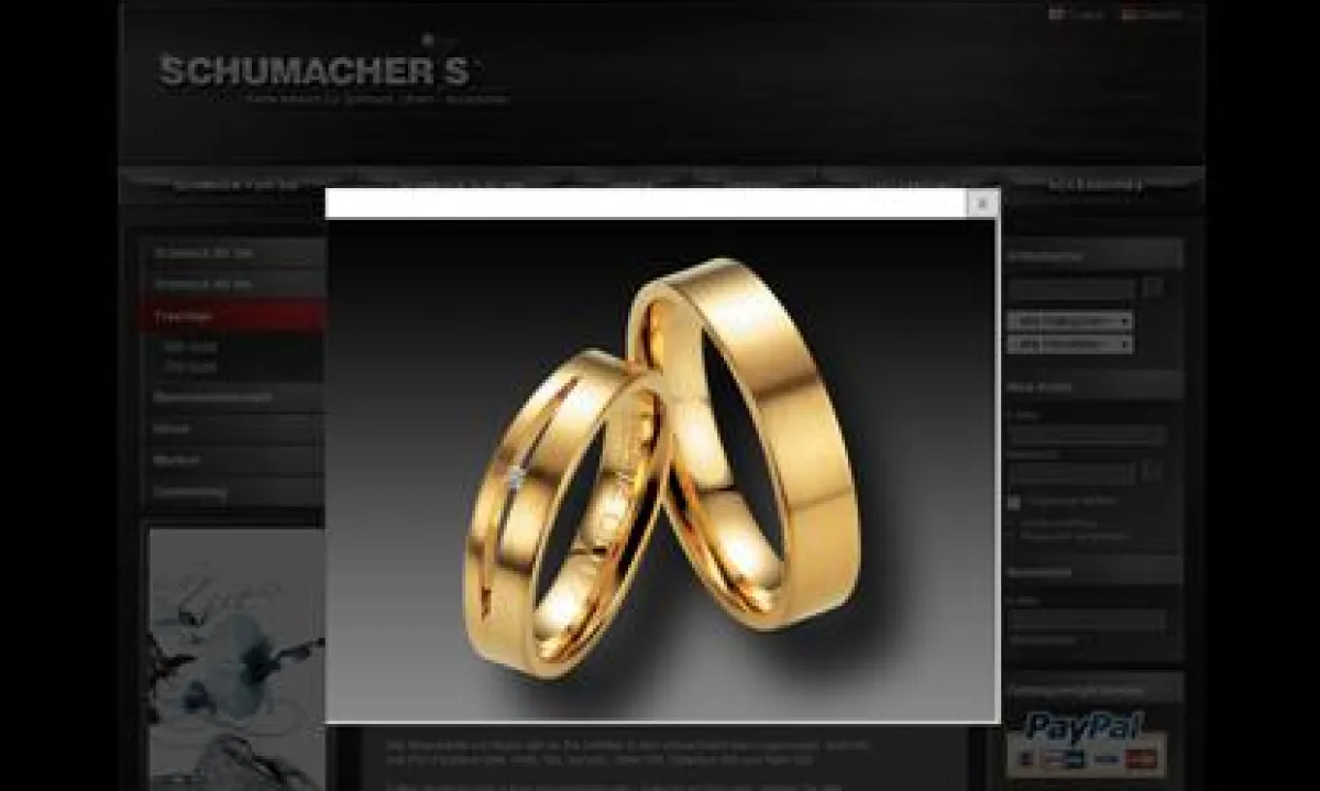 Detailansicht und Zoomfunktion bei www.schumacher-s.de