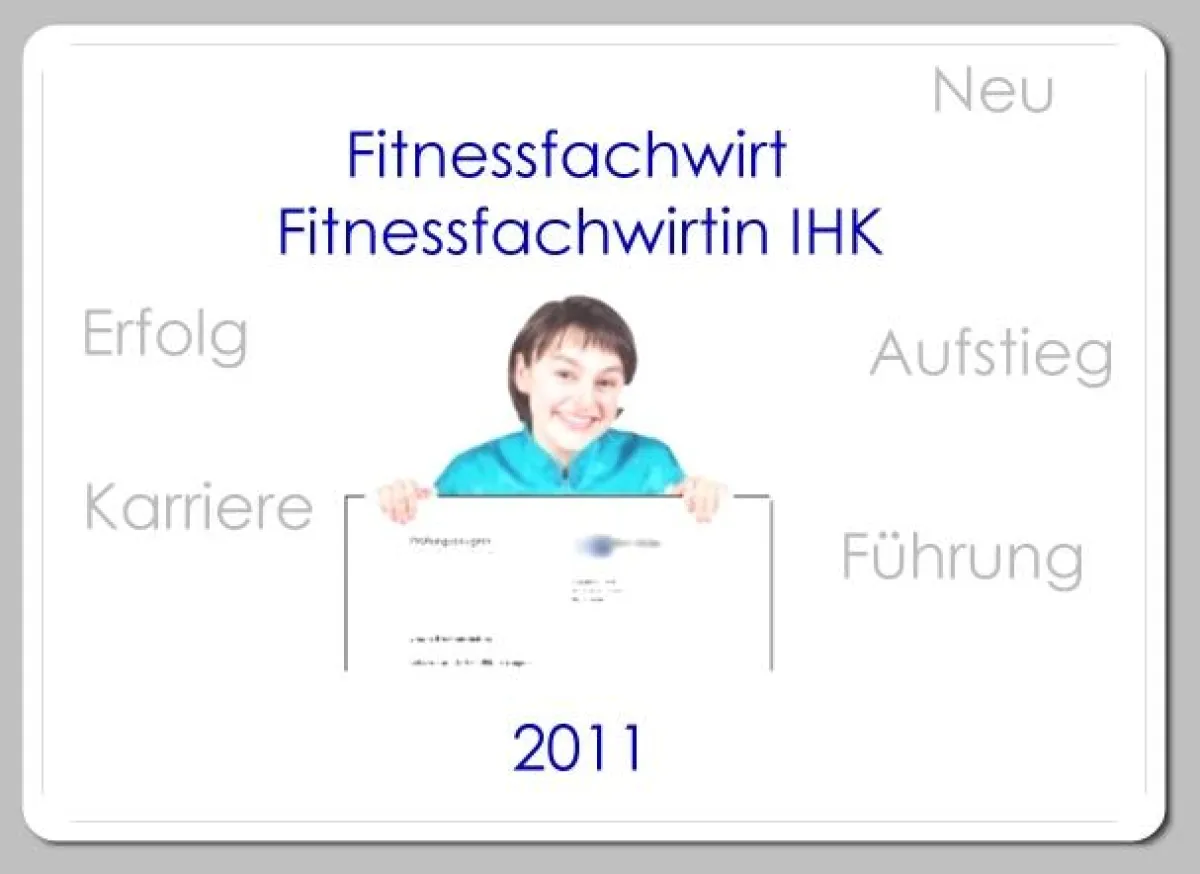 Fitnessfachwirt/in im Rhein-Neckar Raum - Neue Weiterbildung 2011