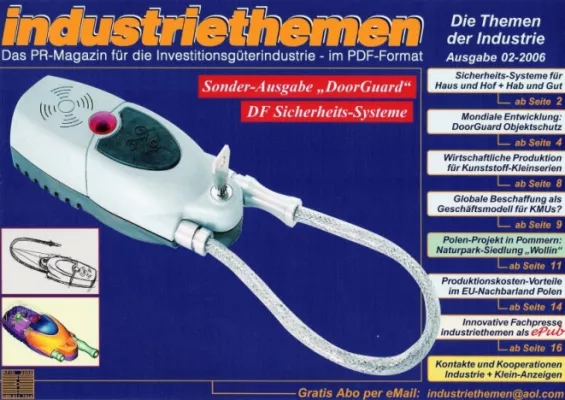 Bild: Neue Sonderausgabe von -industriethemen- zur Markteinführung der DoorGuard Schutzschild-Systeme
