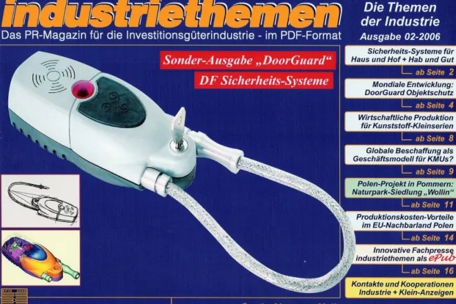 Bild: Neue Sonderausgabe von -industriethemen- zur Markteinführung der DoorGuard Schutzschild-Systeme