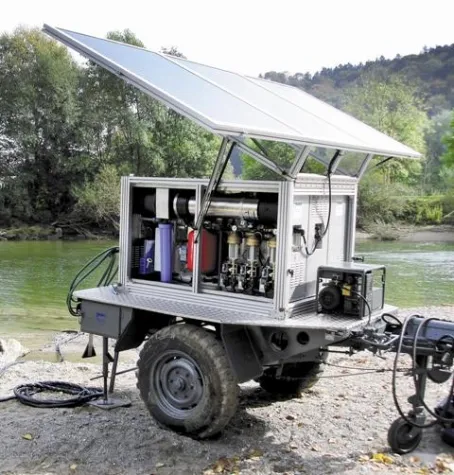 Bild: IFAT 2010: Trunz Water Systems präsentiert mobile, solarbetriebene Wasseraufbereitungsanlage