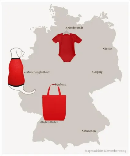 Die Shoppinglandkarte Deutschlands Bild: Die Shoppinglandkarte Deutschlands