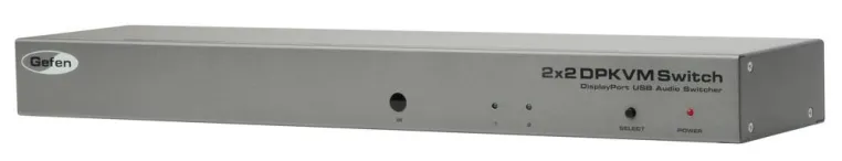 DisplayPort KVM-Switcher von Gefen ermöglicht das Umschalten zwischen zwei Rechnern Bild: DisplayPort KVM-Switcher von Gefen ermöglicht das Umschalten zwischen zwei Rechnern