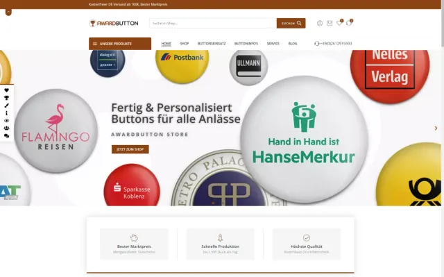 Bild: Awardbutton - Neueröffnung: Kreative Buttons für individuellen Ausdruck