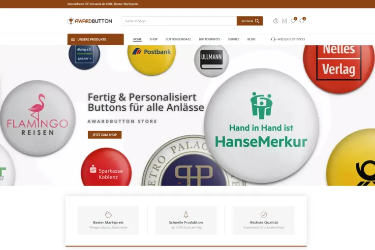 Bild: Awardbutton - Neueröffnung: Kreative Buttons für individuellen Ausdruck
