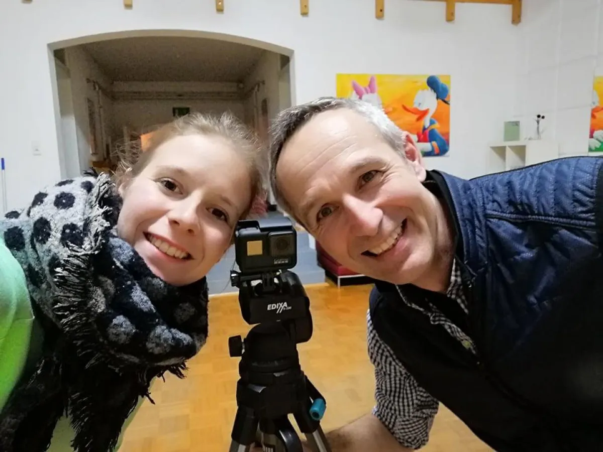 Tanzlehrer Thomas Zanders und Jennifer Görtzen