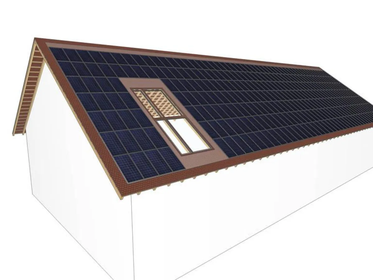 3D Farbansicht verlegter Module in plan4[solar]PV