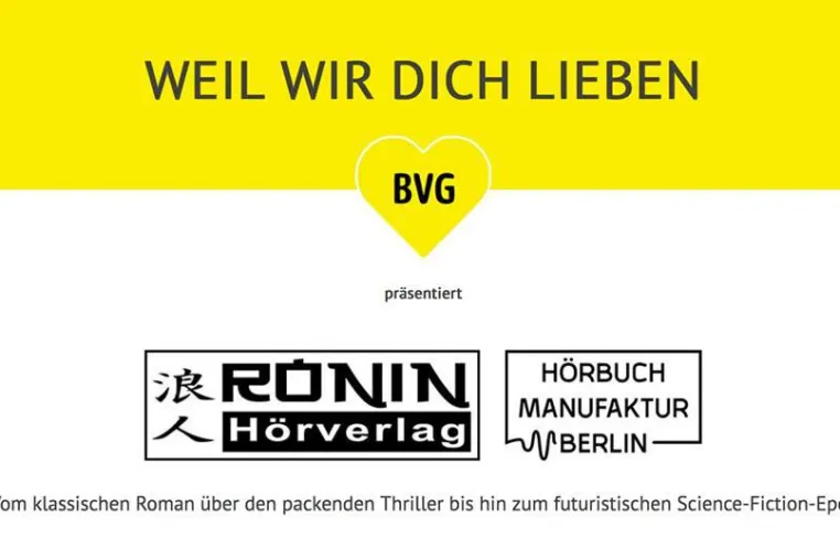 Bild: Hörbücher an BVG Ticketautomaten