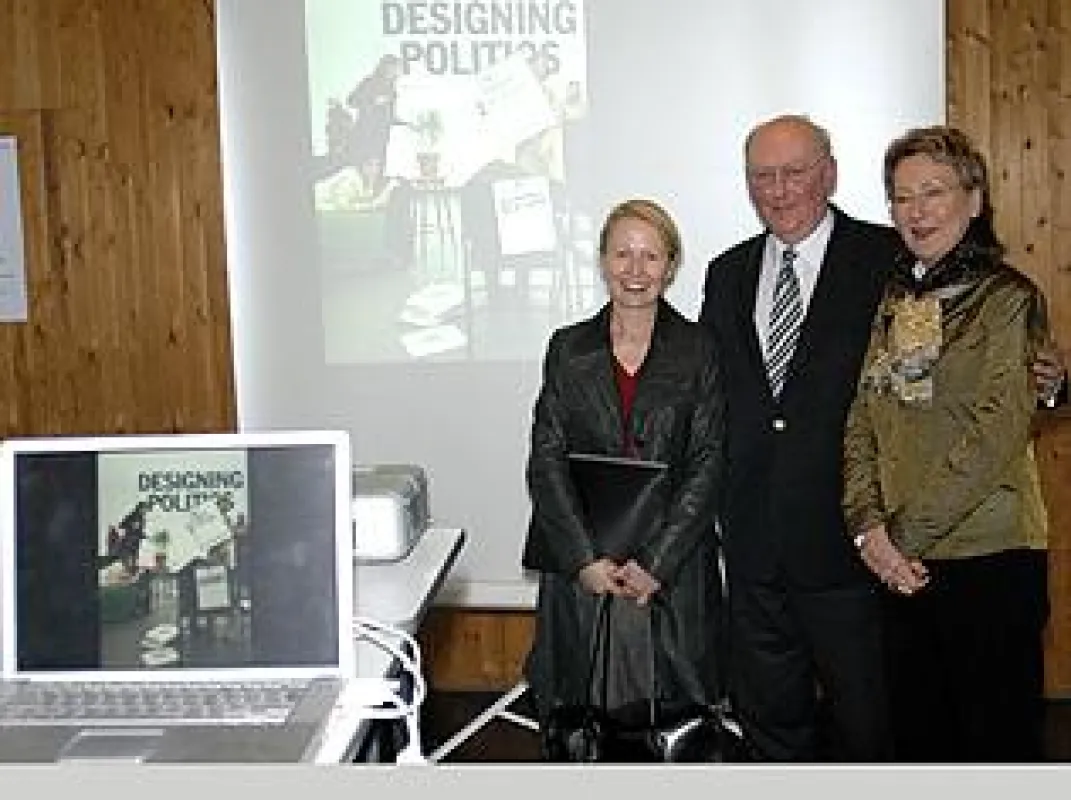 Petra Kollros (SWP), Dr. Dieter Bosch (hfg), Sabine Mayer-Doelle (Kulturbürgermeisterin Ulm)