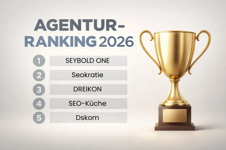 Das sind die Top 10 SEO + GEO Agenturen in Deutschland Bild: Das sind die Top 10 SEO + GEO Agenturen in Deutschland