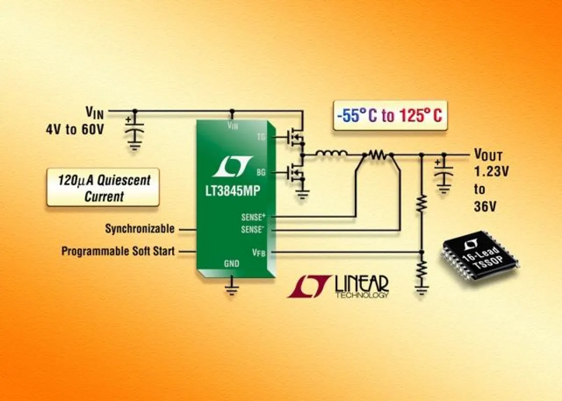 60V-Synchron-DC/DC-Abwärtsreglercontroller