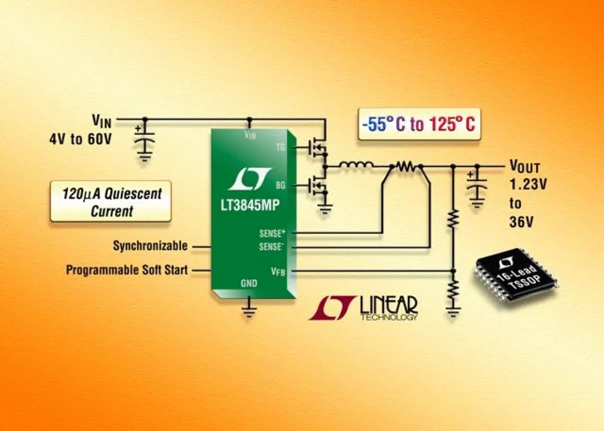 60V-Synchron-DC/DC-Abwärtsreglercontroller