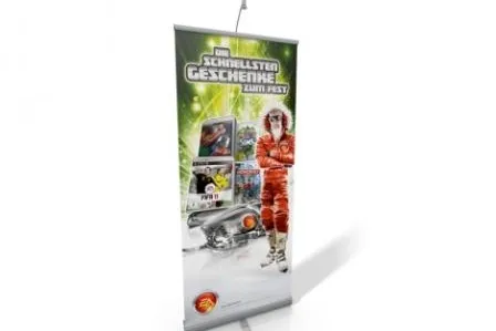 Rollup Display Chrom – verchromtes Design für jede Werbebotschaft Bild: Rollup Display Chrom – verchromtes Design für jede Werbebotschaft