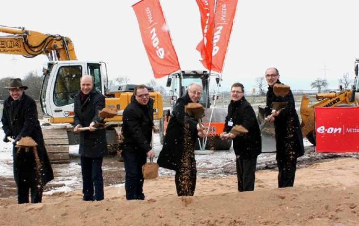 Erster Spatenstich für das Biomassezentrum Stausebach