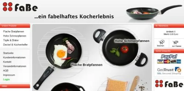 Bild: Kostengünstiger und übersichtlicher Einkauf für Kochgeschirr