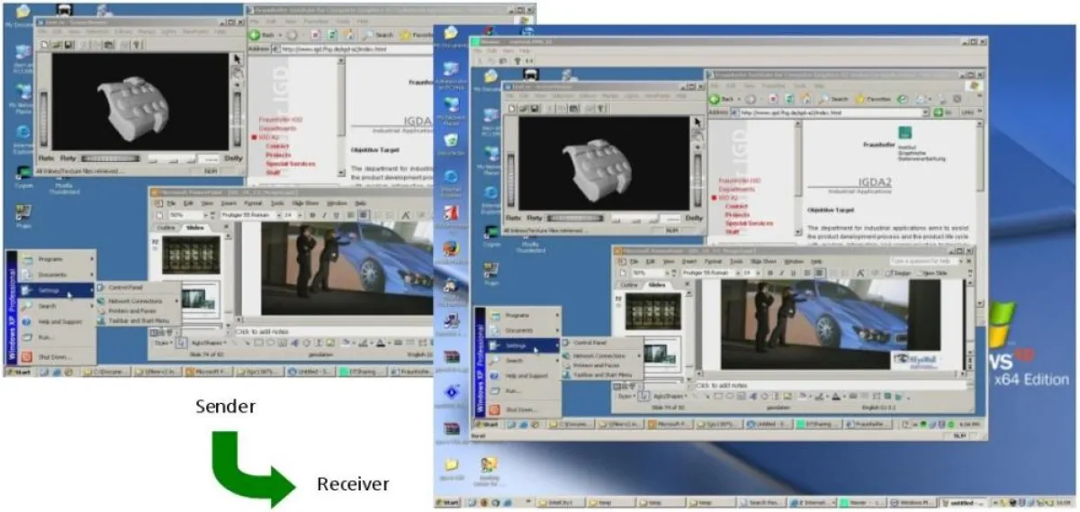 Der Realtime Remote Desktop, entwickelt vom Fraunhofer IGD