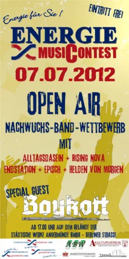 Talente Gesucht! Energie MusiContest 2012 Bild: Talente Gesucht! Energie MusiContest 2012