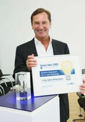 Bild: Ein Nest wird vergoldet - „Goldene Immo Idee 2009“ für JK Wohnbau
