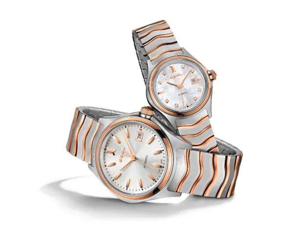 Bild: Eine Partnerschaft für die Zeit - EBEL WAVE Edelstahl & 18K Rotgold