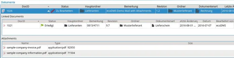 Neue E-Mail Archivierung und Verlinkungsfunktion für ecoDMS Bild: Neue E-Mail Archivierung und Verlinkungsfunktion für ecoDMS