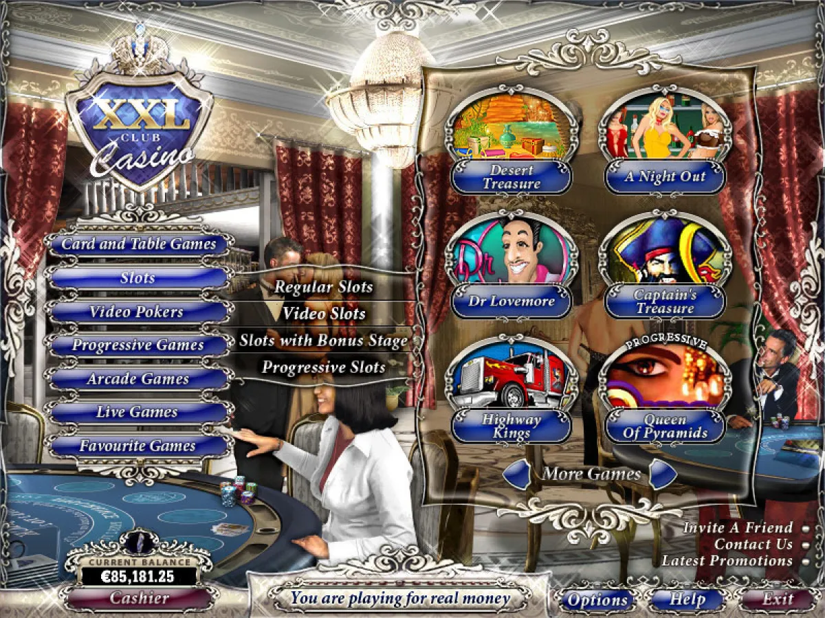 The one and only 5 star online casino - XXL Club Casino