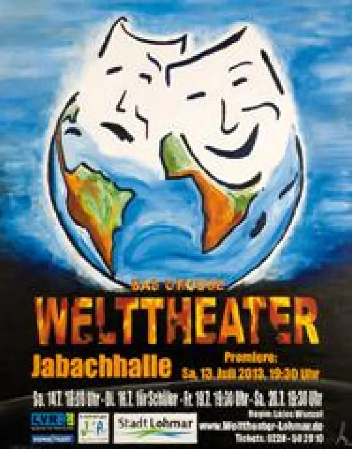 Plakat zum Welttheater Lohmar