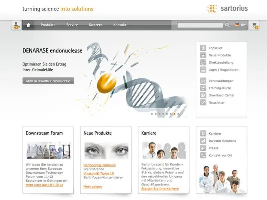 Bild: dkd Internet Service GmbH relauncht Website der Sartorius AG
