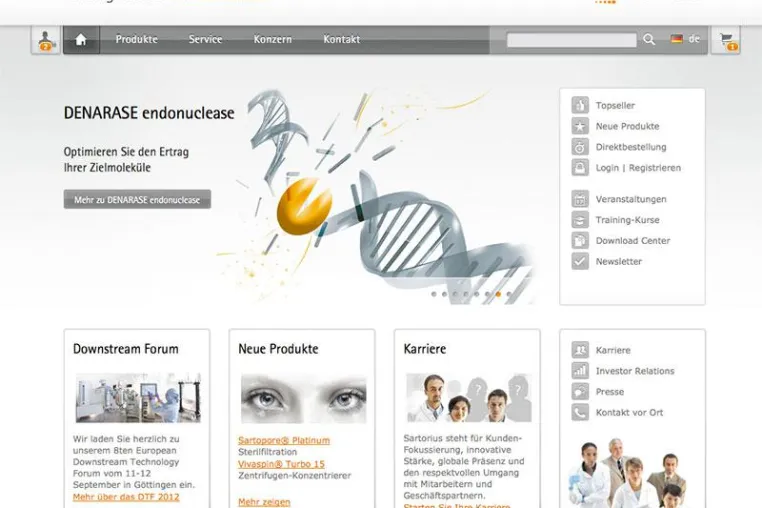 Bild: dkd Internet Service GmbH relauncht Website der Sartorius AG