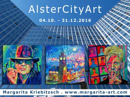 Bild: AlsterCityArt 04.10. - 31.12.2016 - Ausstellung der Hamburger Pop Art Künstlerin Margarita Kriebitzsch