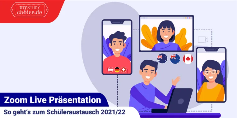 Auslandsjahr Kanada, Australien, Neuseeland: Infos in 10 Online-Meetings mit Schulen & Einblick in Unterricht Bild: Auslandsjahr Kanada, Australien, Neuseeland: Infos in 10 Online-Meetings mit Schulen & Einblick in Unterricht