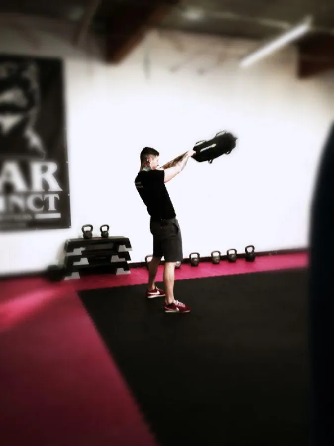 Training mit dem sandbag