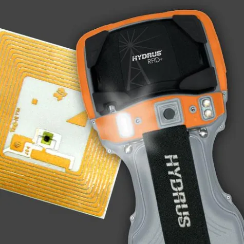 Bild: Hydrus Luna RFID - Ultra Robuster Handcomputer (IP67/68) mit 13,56 MHz RFID und XENON Blitz