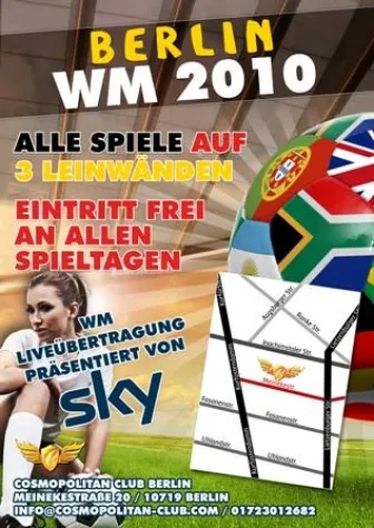 Bild: WM 2010 live im Cosmopolitan Club Berlin