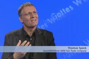 Bild: Bruder Paulus im Gespräch mit Thomas Speck- Sonntag, 26.10.2008, 8.30 Uhr, N24 Ethik „Um Gottes Willen"